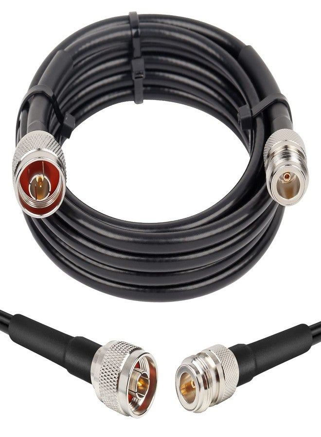 XRDS -RF كابل XRDS-RF بطول 10 أقدام من نوع N ذكر إلى N أنثى، 50 أوم KMR240، كابل تمديد محوري منخفض الفقد من نوع N لهوائي واي فاي/راديو الهواة، معزز إشارة، راوتر، مكبر صوت - Image 1